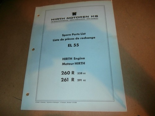 Hirth engine el55 260r 338cc - 260r,